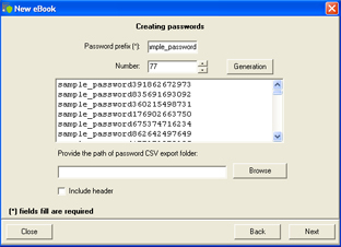Creating Password
